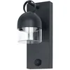 Image de Applique Murale Extérieure Osram, Gris Foncé, 6,5 W, 400 Lm, 3000 K, Angle De Faisceau De 110° , Ip65, Durée De Vie De 50 000 H, Capteur De Mouvement Pir, Verre, Aluminium