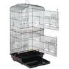 Image de Cage Oiseaux Volière Portable Pour Perruche Perroquet Canari Inséparable Mandarins Avec 4 Perchoirs Mangeoire 46 X 35 X 104,5cm - Yaheetech