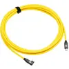 Image de Câble Cobra Tether 90º, 5 mètres, connecteur USB-C vers USB-C, couleur jaune. Jaune, taille unique
