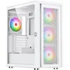 Image de Silentware Air 100 White Boîtier PC tour Midi, façade en métal maillé, fenêtre latérale en verre, 4x 120mm ARGB Hydro-Lager ventilateurs, alimentation GPU 383mm ATX, blanc
