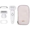 Image de Braun - Silk-épil 9 81688635 Épilateur 40 Pince(s) Blanc, Or