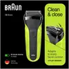 Image de Braun Series 3 81702940 rasoir pour homme Rasoir à grille Tondeuse Noir, Vert - Neuf
