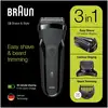 Image de Braun Series 3 81702941 rasoir pour homme Rasoir à grille Tondeuse Noir - Neuf