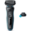 Image de Braun Series 5 50-M1200S rasoir pour homme Rasoir à grille Tondeuse Noir, Bleu