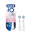 Image de Oral-B iO Nettoyage doux brossette de rechange blanche, 2 pièces
