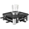Image de Wmf - Lumero - Grill Gourmet 3 En 1, 3 Fonctions Raclette, Fondue, Grill Eclairage Led, Gourmet, Jusqu'à 8 Personnes, Jusqu'à 1 L, Acier Inoxydable, Antiadhésif