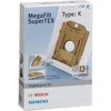 Image de Lot De 4 Sacs Type K Pour Aspirateur Bosch B/s/h 00468265
