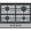 Image de Siemens iQ500 EC6A5PI90N, en acier inoxydable, encastrable, 60 cm, table de cuisson à gaz, en acier inoxydable, 4 zones de cuisson