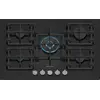 Image de Table de cuisson gaz 75cm 5 feux 11500w noir - Siemens - EP7A6QI40 - iq500