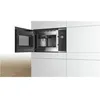 Image de Bosch   Micro-ondes Encastrable 25l 900w   Commande Électronique   Dimensions 38.2 X 59.4 X 38.8 Cm   Inox