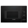Image de Micro-ondes encastrable Bosch Serie 4 BFL520MB0 Solo 20 L 800 W Noir brillant, ouverture latérale droite, plateau 25,5 cm, 5 niveaux de puissance - Neuf
