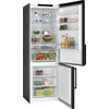 Image de Bosch Série 4 Réfrigérateur-congélateur indépendant avec partie congélation en bas, 203 x 70 cm, inox noir KGN49VXCT