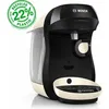 Image de Cafetière à dosettes 3.3bar 1400w noir et crème - Bosch - TAS107E - tassimo happy