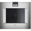 Image de GAGGENAU Four Série 400 Charnière de porte : droite, Porte pleine en verre sur fond inox 76 x 67 cm BO480112