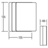 Image de Brumberg 10034173, Form carrée, indice de protection IP54, couleur blanche