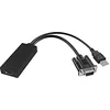 Image de ICY BOX IB-AC512 Adaptateur vidéo VGA + Audio (Via Connexion USB) vers HDMI, Full HD (1920x1080), 2 canaux/Son virtuel 5.1, Noir en occasion ou reconditionné