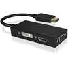 Image de ICY BOX IB-AC1031 DisplayPort DVI-D + VGA (D-Sub) + HDMI Noir - Neuf