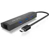 Image de ICY BOX IB-HUB1406-C USB 3.2 Gen 1 (3.1 Gen 1) Type-C Anthracite - Neuf