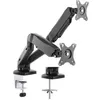 Image de Icy Box - Ib-ms304-t X2 Support De Table Pour Écran 25,4 Cm (10') - 68,6 Cm (27') Noir Inclinable, Mobile, Rotatif, Réglable En Hauteur R454881