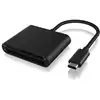 Image de ICY BOX IB-CR301-C3 lecteur de carte mémoire USB 3.2 Gen 1 (3.1 Gen 1) Type-C Noir - Neuf