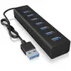 Image de ICY BOX IB-HUB1700-U3 USB 3.2 Gen 1 (3.1 Gen 1) Type-A 5000 Mbit/s Noir - Neuf