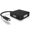 Image de Adapter IcyBox 4in1 Video Adapter USB-C -> VGA/HDMI/DVI-D