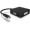 Image de ICY BOX IB-DK1104-C adaptateur graphique USB 3840 x 2160 pixels Noir - Neuf