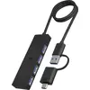Image de Icy Box IB-HUB1424-C3 Hub 4-Port IcyBox USB 3.2 Gen 1 IB-HUB1424-C3 Type-C/A