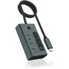 Image de ICY BOX IB-HUB1454-C31 USB 3.2 Gen 1 (3.1 Gen 1) Type-C 10000 Mbit/s Bleu, Gris - Neuf