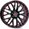 Image de 19 pouces MAM RS4 5x112 ET30 Jantes en aluminium BLACK PAINTED RED INSIDE