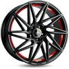 Image de Keskin KT20 Future matt black red inside 8.5x19 ET45 - LK5/112 ML72.6 Jante alu