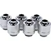 Image de Lot de 6 Raccords à compression pour Tube Ø10/13mm - G1/4 Alphacool Eiszapfen (Argent) #6POURCENT