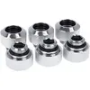 Image de Lot de 6 Raccords à compression pour Tube Ø13mm - G1/4 Alphacool Eiszapfen (Argent) #6POURCENT