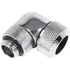 Image de Raccord coudé à compression pour Tube Ø13mm - G1/4 Alphacool Eiszapfen (Argent) #6POURCENT