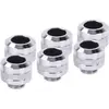 Image de Lot de 6 Raccords à compression pour Tube Ø13mm Alphacool Eiszapfen Pro (Argent) #6POURCENT