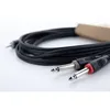 Image de Adaptateur Y Cordial 14864 Audio [1x Jack Mâle 3.5 Mm - 2x Jack Mâle 6,3 Mm (mono)] Gaine En Pvc, Câble Jumelé