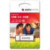 Image de Clé USB 2.0 AgfaPhoto 8 Go - Vitesse de Lecture 15MB/s, Vitesse d'Écriture 5MB/s, Spécial Bureautique - Gris - Neuf