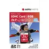 Image de AgfaPhoto 8GB SDHC, 8192 MB, Secure Digital haute capacité (SDHC), 100000 cycles par secteur logique, 24 mm, 32 mm, 2.1 mm