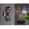 Image de LUCE Design Neptun Applique murale double G9 verre fumé noir