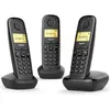 Image de Gigaset A170 Trio DECT Téléphone sans fil Noir Ecran 1.5" Identification de l'appelant