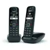 Image de Gigaset AS690 Duo - Téléphone fixe sans fil - 2 combinés - Noir en occasion ou reconditionné