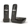 Image de Téléphone sans fil duo dect noir avec répondeur - Gigaset - AS690ADUONOIR -