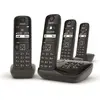 Image de Téléphone sans fil quattro dect noir avec répondeur - Gigaset - AS690AQUATTRO -