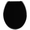 Image de Couvercle De Wc Avec Softclose Fonction, Abattant Wc En Duroplaste Siège De Toilette, Design Déco,  noir - Woltu