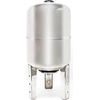 Image de Wiltec Réservoir pression à vessie   100 Litres   en Acier inoxydable   Version verticale   Surpresseur pour la surpression eau domestique   Réservoir Cuve suppresseur pour pompe