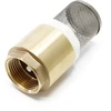 Image de Laiton Clapet Pied 33,7mm (1) Dn25 Anti-retour Avec Crépine D'Aspiration En Acier Inox"
