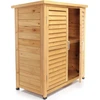 Image de Wiltec Abri de jardin   870 x 465 x 916 mm   en bois d’Épicéa   avec 2 portes   Cabane Remise pour rangement outils pour Jardin, Terrasse & Balcon