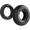 Image de Wiltec Pneu 11x4.10/3.50-5 et Chambre à air   Valve coudée   300 x 300 x 77 mm   4 PR   capacité de charge 130 kg   pour Tondeuse à gazon Tracteur à pelouse Brouette Chariot Diable