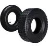Image de Wiltec Pneu 16x6.50-8 et Chambre à air   Valve coudée   420 x 420 x 130 mm   4 PR   capacité de charge 300 kg   pour Tondeuse à gazon Tracteur à pelouse Brouette Chariot Diable