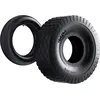 Image de Wiltec Pneu 18x8.50-8 et Chambre à air   Valve coudée   460 x 460 x 215 mm   4 PR   capacité de charge 370 kg   pour Tondeuse à gazon Tracteur à pelouse Brouette Chariot Diable